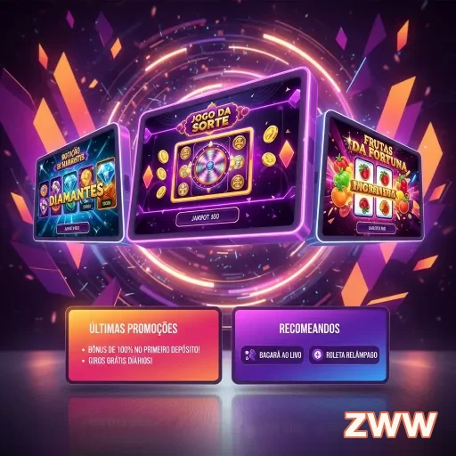 Ilustração de Variedade de Jogos Disponíveis