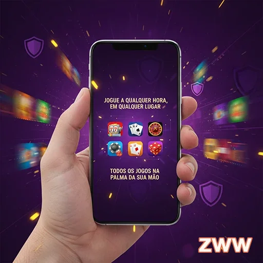 Ilustração de Experimente a plataforma de jogos zww com segurança e tecnologia